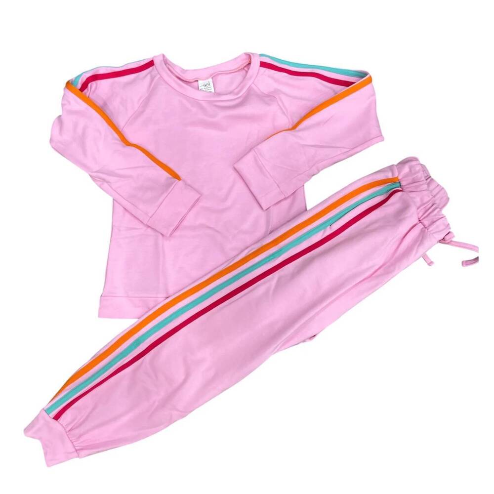 NEW SET ATHLETICS girl's savannah set in taffy pink